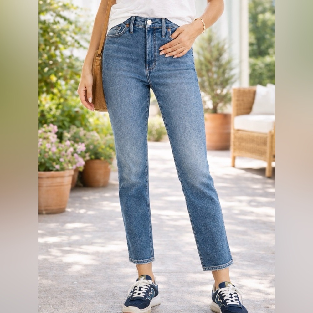 Madewell Stovepipe Blue Ankle Jeans Womens
